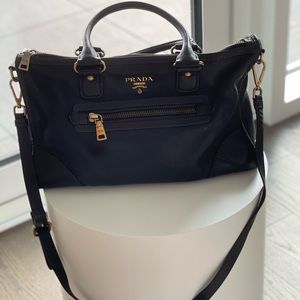 Prada soft leather shoulder bag